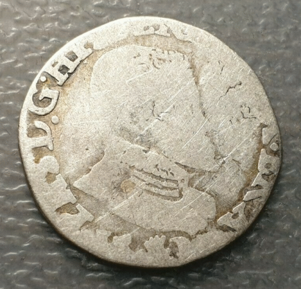 IMPERIO ESPAÑOL PAISES BAJOS AMBERES FELIPE II 1/10 FILIPSDAALDER - ECU 1571? BC