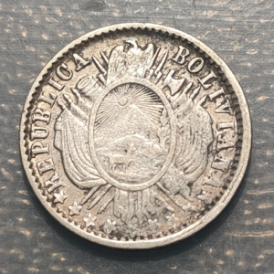 BOLIVIA 10 CENTAVOS 1878 FE KM 158.2 MBC-/MBC