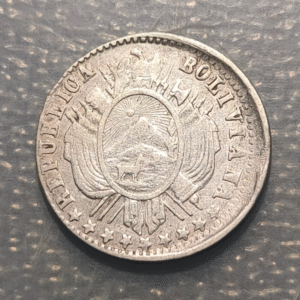 BOLIVIA 10 CENTAVOS 1882 FE KM 158.2 MBC