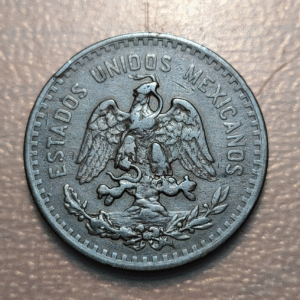 MEXICO 5 CENTAVOS 1914 MBC-/MBC FECHA ESCASA