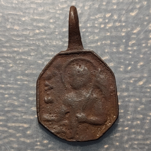 MEDALLA RELIGIOSA SAN ANASTASIO SAN VENANCIO BRONCE 20x12mm