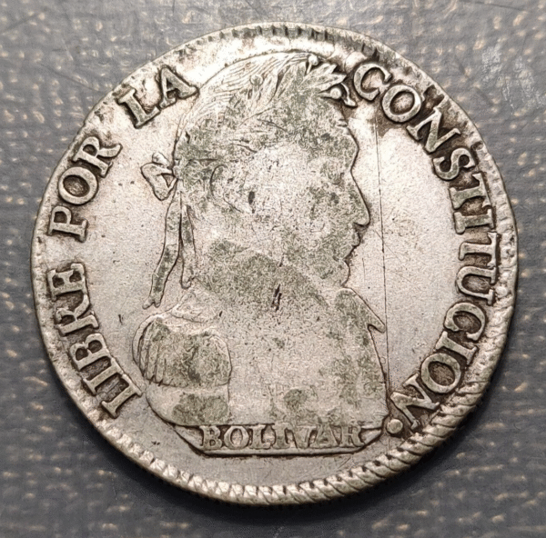 BOLIVIA POTOSI 4 SOLES 1830 IL MBC-