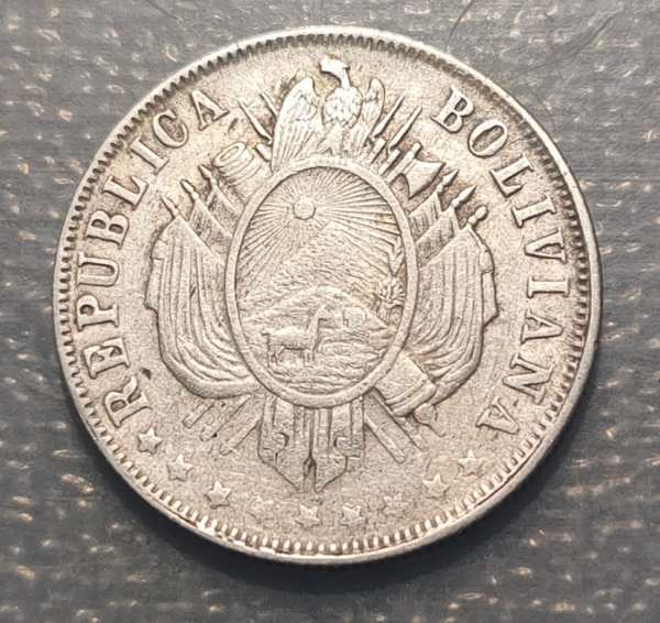 BOLIVIA 20 CENTAVOS 1881 FE KM 159.1 MBC