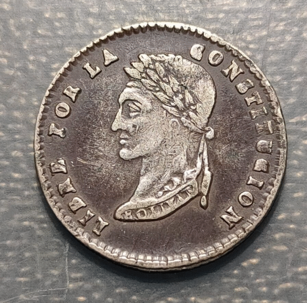 BOLIVIA POTOSI 1 SOL 1857 FJ MBC