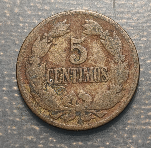 VENEZUELA 5 CENTIMOS 1944 - Imagen 2