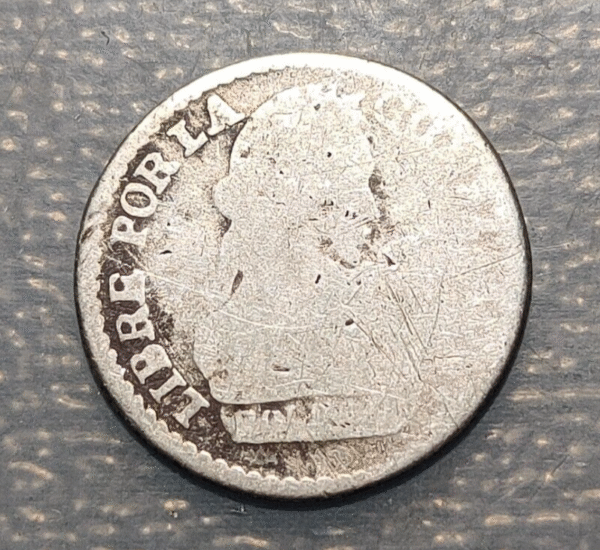 BOLIVIA POTOSI 1/2 SOL 1829 JM