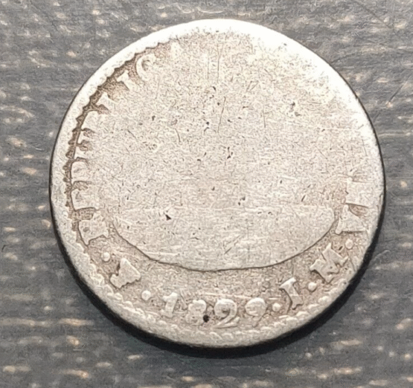 BOLIVIA POTOSI 1/2 SOL 1829 JM - Imagen 2