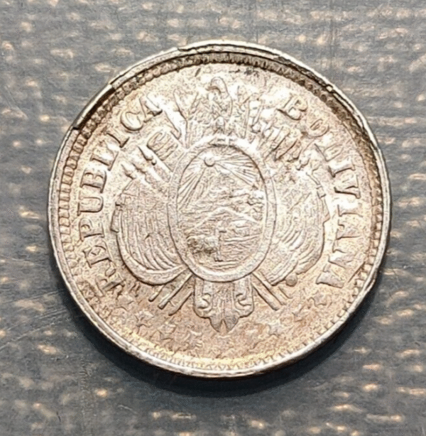 BOLIVIA 5 CENTAVOS 1895 EJ EBC
