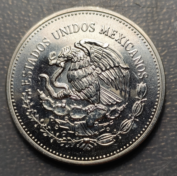 MEXICO 100 PESOS 1985 MUNDIAL FUTBOL 1986 FOOTBALL WORLD CUP SC UNC - Imagen 2