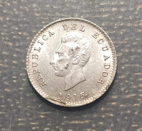 ECUADOR 1/2 DECIMO DE SUCRE 1915 EBC+