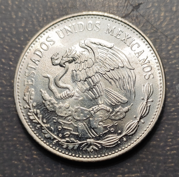 MEXICO 50 PESOS 1985 MUNDIAL FUTBOL 1986 FOOTBALL WORLD CUP SC UNC - Imagen 2