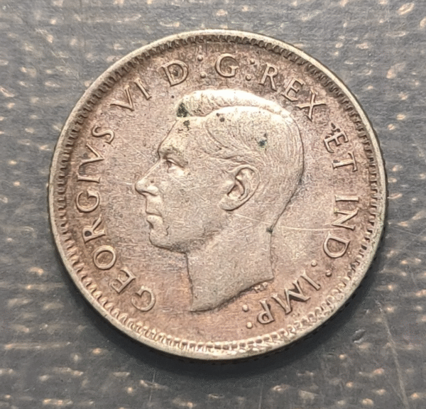 CANADA GEORGE VI 10 CENTS 1945 MBC+/EBC - Imagen 2