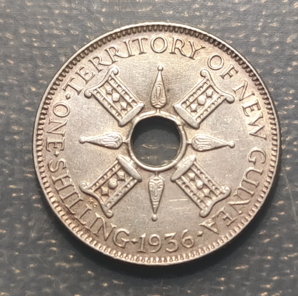 PAPUA NUEVA GUINEA 1 SHILLING 1936 EBC - Imagen 2