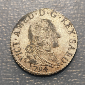 ITALIA REINO DE CERDEÑA SARDEGNA SAVOIA VITTORIO AMEDEO III 10 SOLDI 1794
