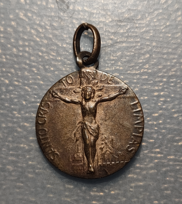 MEDALLA RELIGIOSA CANTABRIA SANTO CRISTO DE LA AGONIA DE LIMPIAS 25x18mm