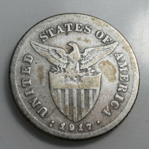 FILIPINAS PHILIPPINES ADMINISTRACION AMERICANA EE UU USA 20 CENTAVOS 1917 BC