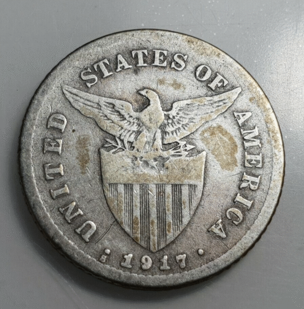 FILIPINAS PHILIPPINES ADMINISTRACION AMERICANA EE UU USA 20 CENTAVOS 1917 BC