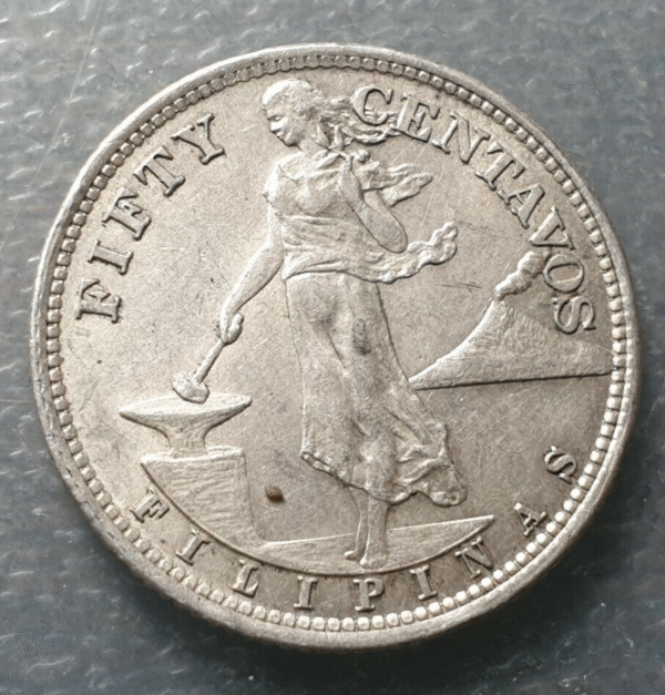FILIPINAS PHILIPPINES 50 CENTS 1945 MBC+