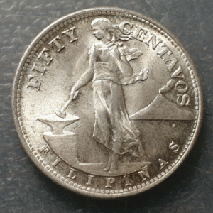 FILIPINAS PHILIPPINES 50 CENTS 1945 SC UNC
