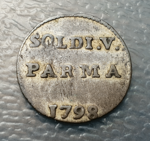 ITALIA PARMA FERDINANDO I BORBON INFANTE ESPAÑA NIETO FELIPEV 10 SOLDI 1798 MBC+ - Imagen 2