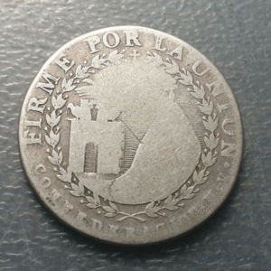 PERU AREQUIPA 4 REALES (1838) FECHA NO VISIBLE KM 172 BC