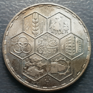 EGIPTO EGYPT 5 POUNDS 1984 AH 1404 KM 567 SC UNC PATINA BONITA