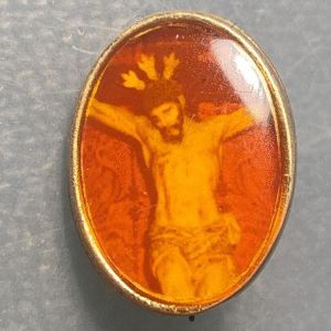 MEDALLA RELIGIOSA PIN INSIGNIA JESUCRISTO CRUCIFICADO SANTISIMA SANGRE