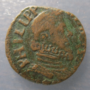 IMPERIO ESPAÑOL MILAN FELIPE III QUATTRINO SIN FECHA BONITO