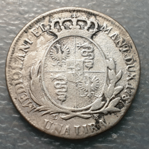 ITALIA AUSTRIA MILAN JOSEPH II 1 LIRA 1787 LB BC ESCASA