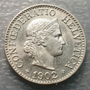 SUIZA SWITZERLAND 10 RAPPEN 1902 EBC+