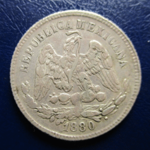 MEXICO GUANAJUATO 25 CENTAVOS 1880 Go - BONITO