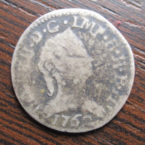 ITALIA DUCADO DE MILAN MARIA THERESA DE AUSTRIA 10 SOLDI 1762 PLATA ESCASA