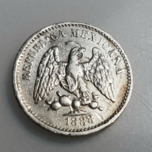MEXICO 5 CENTAVOS 1888 Mo M MBC+
