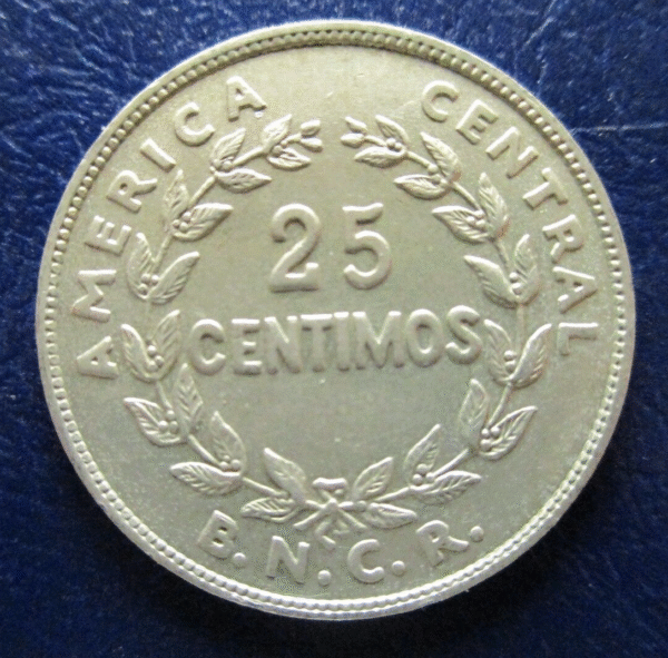 COSTA RICA 25 CENTIMOS 1948 - Imagen 2