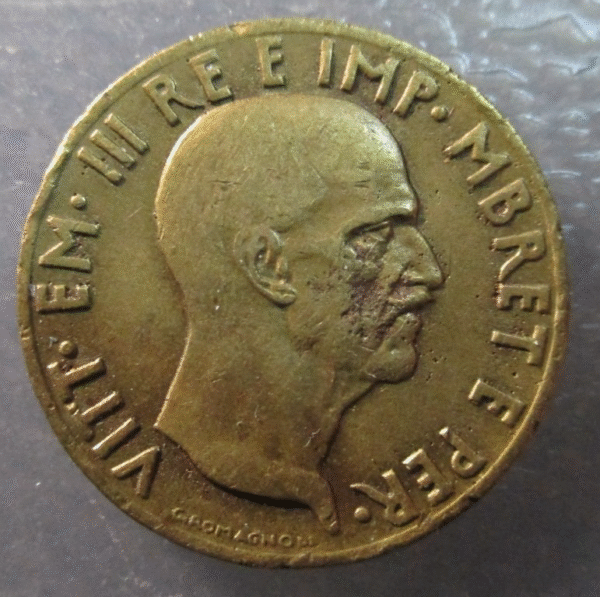 ALBANIA OCUPACION ITALIANA 0,05 LEK 1940 - Imagen 2