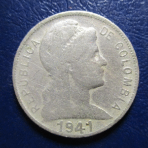 COLOMBIA 5 CENTAVOS 1941