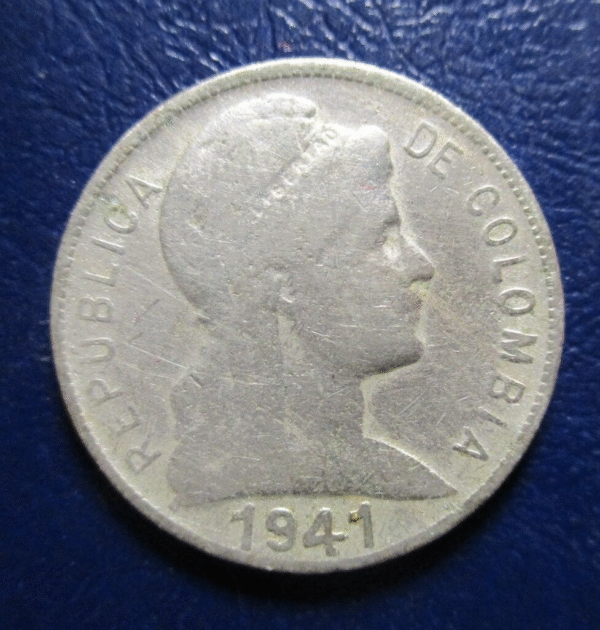 COLOMBIA 5 CENTAVOS 1941