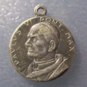 MEDALLA RELIGIOSA PAPA PABLO VI / BASILICA DE SAN PEDRO ROMA