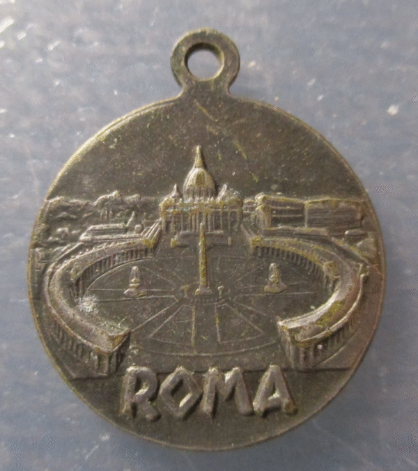 MEDALLA RELIGIOSA PAPA PABLO VI / BASILICA DE SAN PEDRO ROMA - Imagen 2