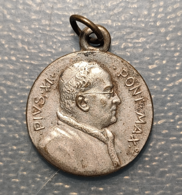 MEDALLA RELIGIOSA PAPA PIO XI / SAN PEDRO APOSTOL