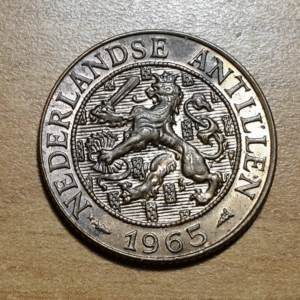 NETHERLANDS ANTILLES ANTILLAS NEERLANDESAS 2 1/2 CENT 1965 SC UNC