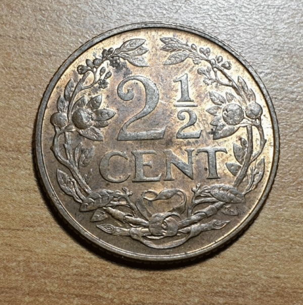 NETHERLANDS ANTILLES ANTILLAS NEERLANDESAS 2 1/2 CENT 1965 SC UNC - Imagen 2
