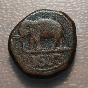 CEYLON CEILAN SRI LANKA GEORGE III 1/24 RIXDOLLAR 1803 ELEFANTE A LA IZQUIERDA