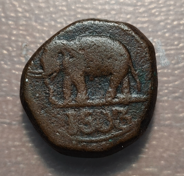CEYLON CEILAN SRI LANKA GEORGE III 1/24 RIXDOLLAR 1803 ELEFANTE A LA IZQUIERDA