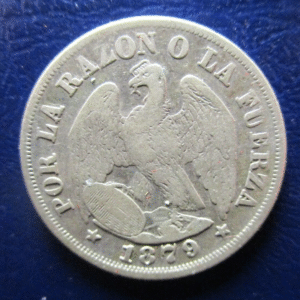 CHILE 20 CENTAVOS 1879