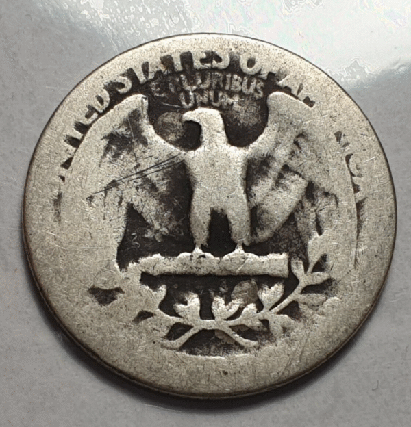 ESTADOS UNIDOS USA EEUU 25 CENTS QUARTER DOLLAR 1936 GEORGE WASHINGHTON BC - Imagen 2