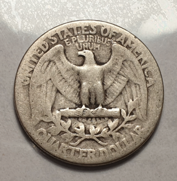 ESTADOS UNIDOS EEUU USA 25 CENTS QUARTER DOLLAR 1939 GEORGE WASHINGHTON BC/BC+ - Imagen 2