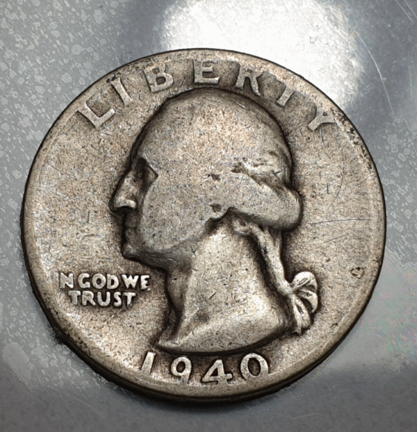 ESTADOS UNIDOS EEUU USA 25 CENTS QUARTER DOLLAR 1940 GEORGE WASHINGHTON BC/BC+