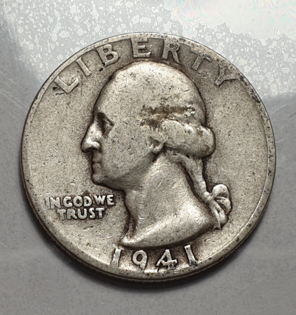 ESTADOS UNIDOS USA EEUU 25 CENTS QUARTER DOLLAR 1941 GEORGE WASHINGHTON BC+