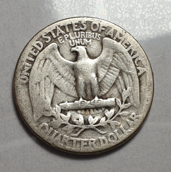 ESTADOS UNIDOS USA EEUU 25 CENTS QUARTER DOLLAR 1942 GEORGE WASHINGHTON BC+ - Imagen 2